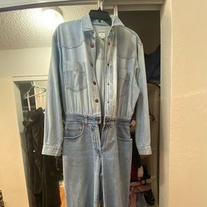 Vintage Denim Embroidered Moschino Jumpsuit